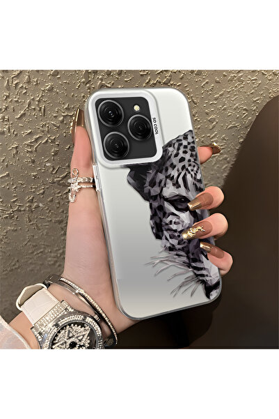 PATTERNOVA Tecno Spark 20 Pro 4G/5G Uyumlu Leopar Desenli Kılıf, Darbeye Daya...