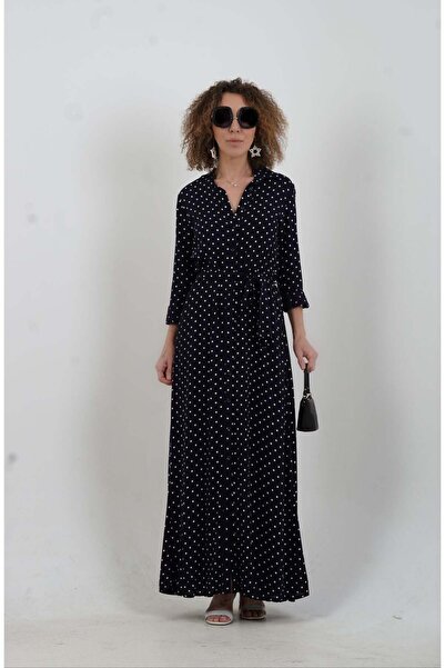 Zelish My Sister Πουκάμισο-φόρεμα με πουά από πολυεστέρα