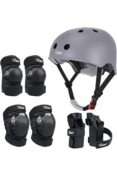 Arabest معدات حماية للتزلج، خوذة تزلج للكبار، واقيات للركبة والمرفقين مع واقي...