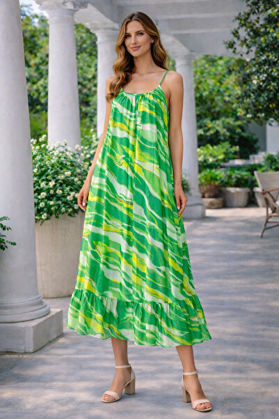 lare Italian Silk Dress