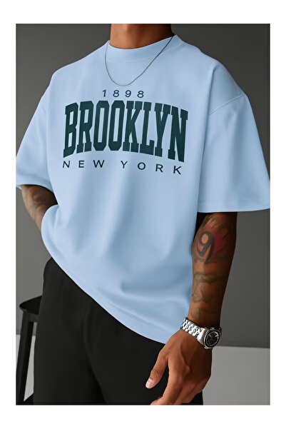 ZEMLİYA Ουνισέξ μπλουζάκι  "BROOKLYN " με τύπωμα - Μοντέρνο Στυλ