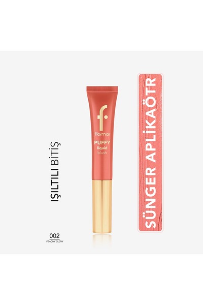 Flormar Puffy Likit Allık No: 02 Peachy Glow