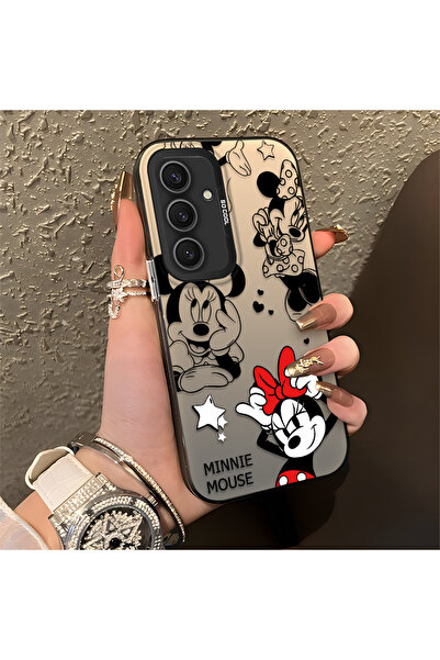 PATTERNOVA Samsung Galaxy S24 Plus Uyumlu Minnie Desenli Kılıf, Darbeye Dayan...