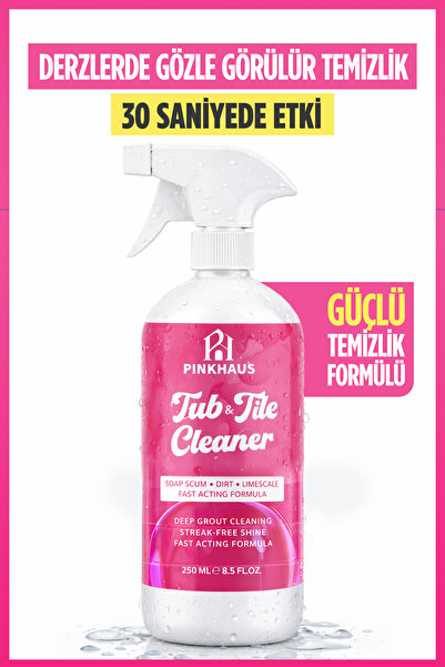 PinkHaus Derz ve Küvet Temizleyici Spray, Banyo Mutfak Fayans Arası Derz & Kü...
