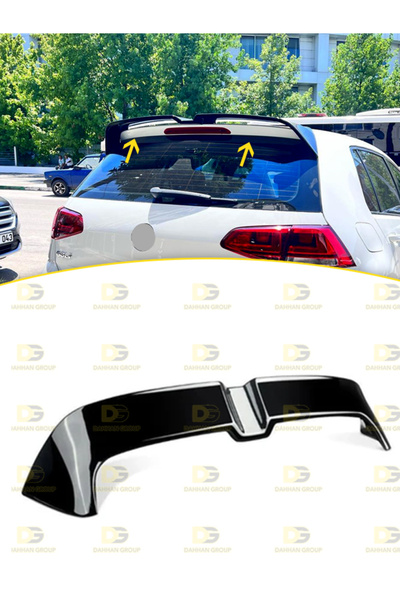 DG Power VW Golf MK7 2012 - 2020 Arka Tavan Üzeri Oettinger Model Spoiler Par...