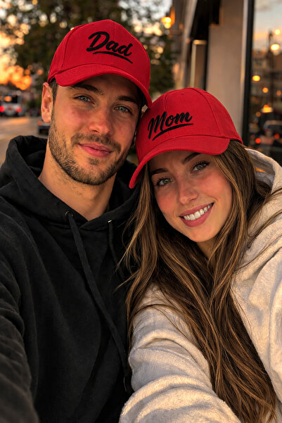 ZERAMİNE Șapcă de cuplu brodată Tata și Mama – Șapcă de baseball unisex pentr...