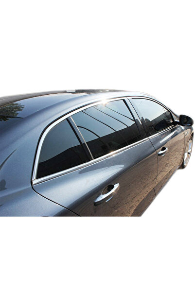 BRSPLAST Renault Megane 4 Uyumlu 2016 Ve Üzeri Krom Cam Çıtası 4 Parça Paslan...