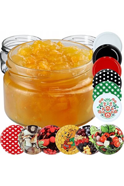 KADAX 10x Borcane de sticlă 250 ml pentru miere, conserve pentru lumânări, ca...