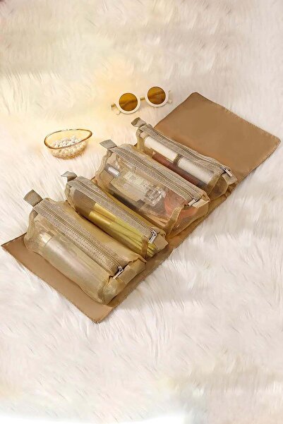 TAKIŞTIR Light Brown Color Cosmetics Personal Care Roll-On Bag