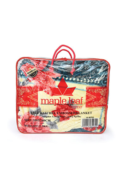 Maple Leaf Home Raschel Embossed Blanket