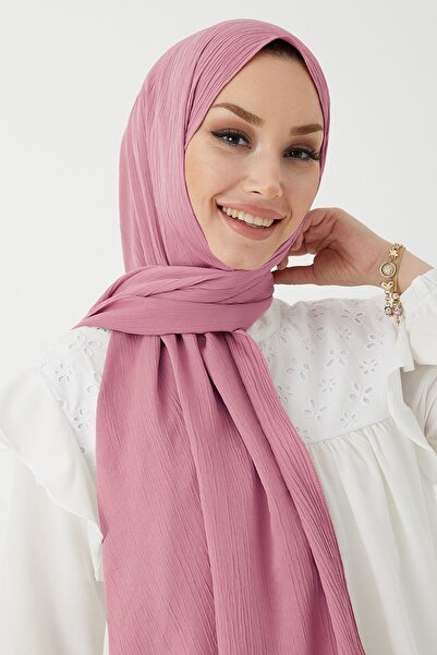 InStyle Σάλι από μετάξι Mika Krinkıl - Ροζ