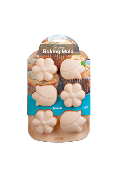 Bewello Formular de copt silicon - floare - 27,5 x 18.3 x 3 cm