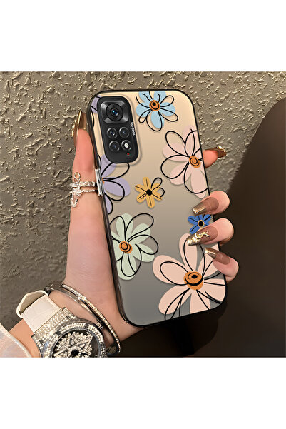 SLIMFELT Redmi Note 11/Note 11S Uyumlu Güzel Çiçek Baskılı, Sade ve Şık, Şok ...