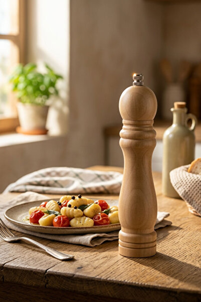 Bambuland Wooden Pepper Mill Salt and Spice Grinder 21 cm