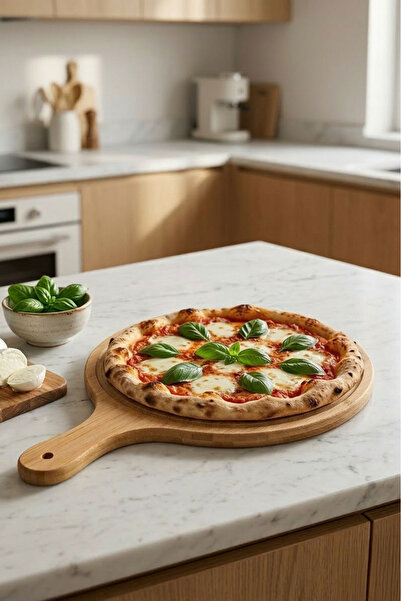 Bambuland Bamboo Strappy Pizza Serving Board 35X23,5 cm – Pizza Presentation ...