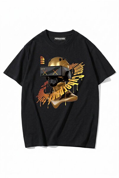 PERISENSE Unisex Γυναικεία/Ανδρικά με τύπωμα 100% Βαμβάκι Premium Χτενισμένα ...