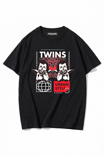 PERISENSE Unisex Γυναικεία/Ανδρικά με τύπωμα 100% Βαμβάκι Premium Χτενισμένα ...