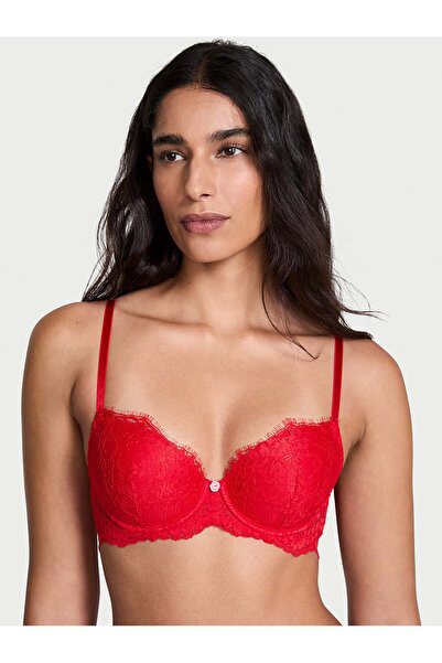 Victoria's Secret Dantelli Hafif Dolgu Destekli Klasik Toparlayıcılı Demi Sütyen