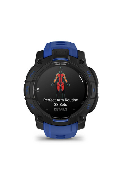 Garmin Instinct 3 - 45 mm AMOLED - Siyah Mavi