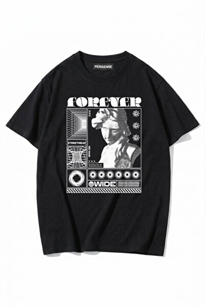 PERISENSE Unisex Γυναικεία/Ανδρικά με τύπωμα 100% Βαμβάκι Premium Χτενισμένα ...