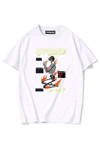 PERISENSE Unisex Γυναικεία/Ανδρικά με τύπωμα 100% Βαμβάκι Premium Χτενισμένα ...