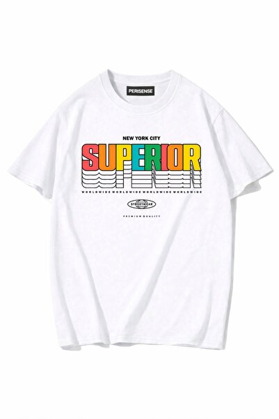 PERISENSE Unisex Γυναικεία/Ανδρικά με τύπωμα 100% Βαμβάκι Premium Χτενισμένα ...