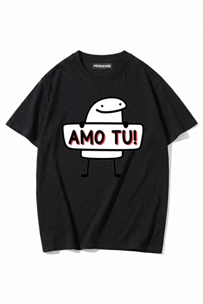 PERISENSE Unisex Γυναικεία/Ανδρικά με τύπωμα 100% Βαμβάκι Premium Χτενισμένα ...