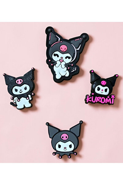 Buki'nin Atölyesi Jibbitz Terlik Süsü Kuromi 4 li Set