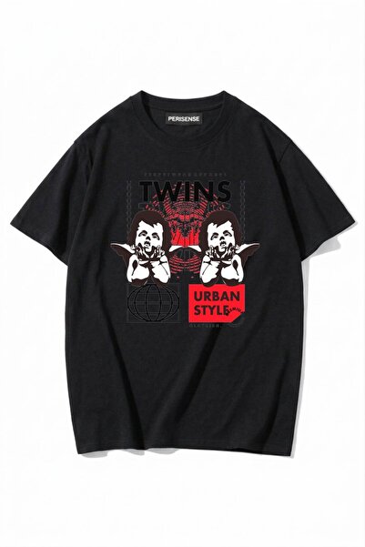 PERISENSE Unisex Γυναικεία/Ανδρικά με τύπωμα 100% Βαμβάκι Premium Χτενισμένα ...