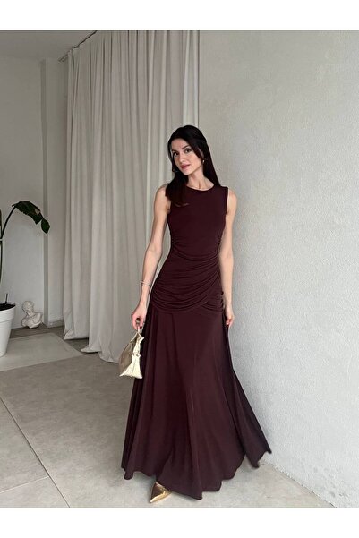 For Angels Rochie fără mâneci Beli cu două rânduri de nasturi Sandy