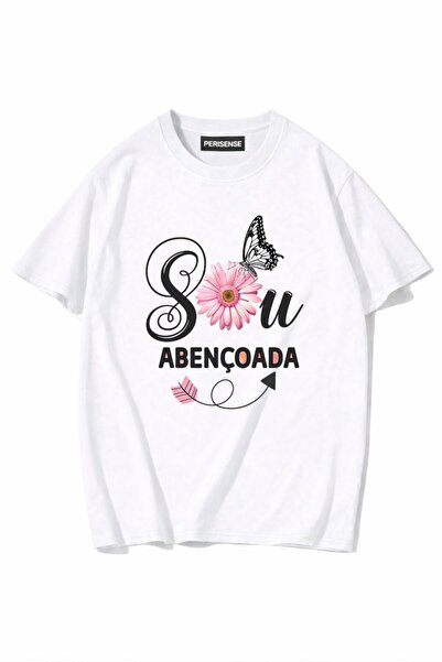 PERISENSE Unisex Γυναικεία/Ανδρικά με τύπωμα 100% Βαμβάκι Premium Χτενισμένα ...