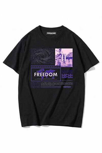 PERISENSE Unisex Γυναικεία/Ανδρικά με τύπωμα 100% Βαμβάκι Premium Χτενισμένα ...