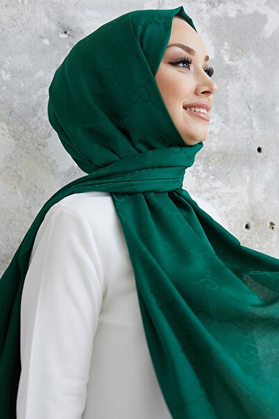 InStyle Σάλι Ariva G Desen Ζακάρ Βαμβάκι τεμαχίων - Σμαραγδί Πράσινο