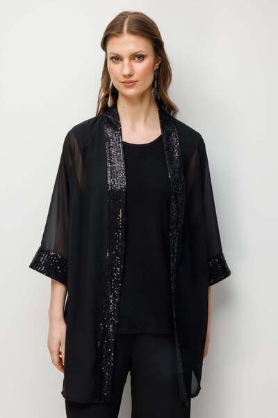 Mi Pret a Porter Mi Pul Payetli İkili Şifon Takım