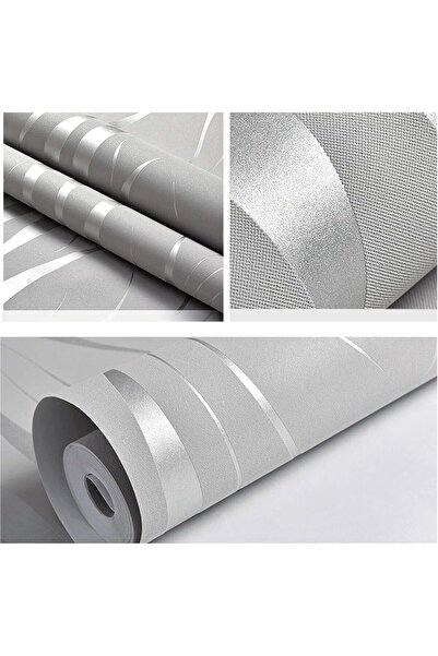 Arabest ورق جدران ثلاثي الأبعاد سميك بلون رمادي فضي، قابل للإزالة، ذاتي اللصق...