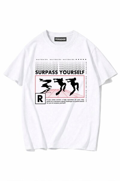 PERISENSE Unisex Γυναικεία/Ανδρικά με τύπωμα 100% Βαμβάκι Premium Χτενισμένα ...