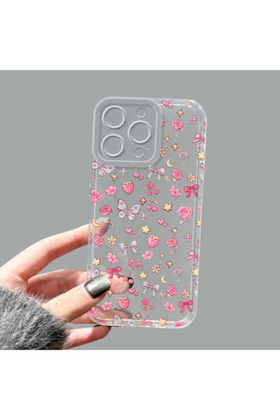 ucuc حافظة من السيليكون الشفاف متوافقة مع هاتف iPhone 14 Pro Max، مزودة بطباع...