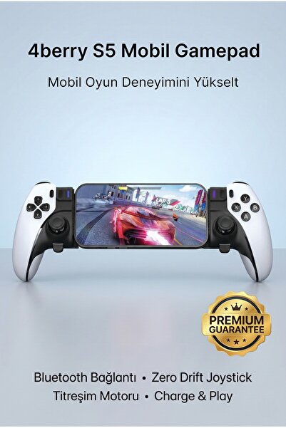 4 Berry S5 Mobil Oyun Kolu & Gamepad Dönüştürücü - Android, iOS, PC Uyumlu - ...