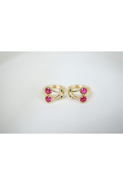 ATELİER TUĞBA Çkp002 Special Series Pink Gold Children's Cube with Cherry Figure