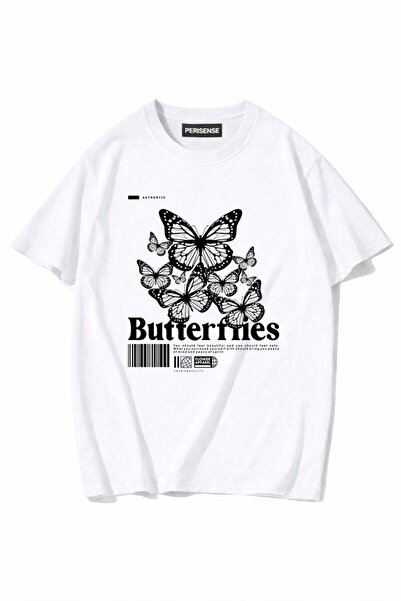 PERISENSE Unisex Γυναικεία/Ανδρικά με τύπωμα 100% Βαμβάκι Premium Χτενισμένα ...