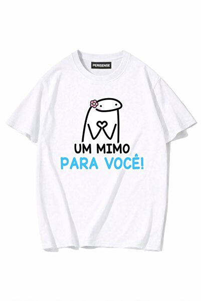 PERISENSE Unisex Γυναικεία/Ανδρικά με τύπωμα 100% Βαμβάκι Premium Χτενισμένα ...