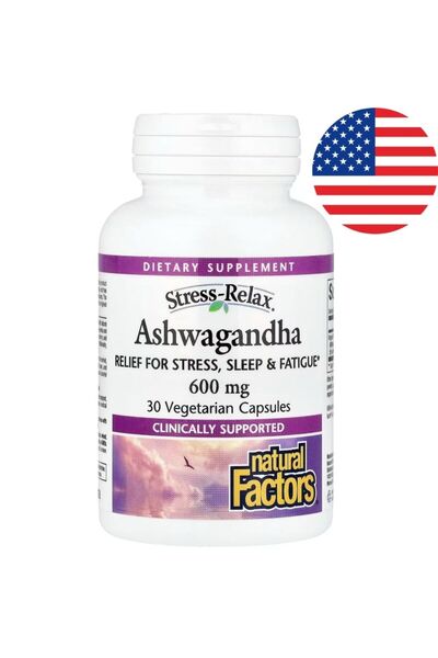 Stress-Relax Natural Factors Ksm 66 Ashwagandhan 30 Kapsül