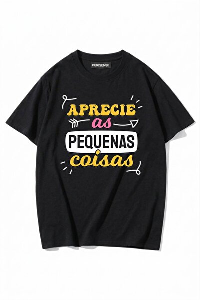 PERISENSE Unisex Γυναικεία/Ανδρικά με τύπωμα 100% Βαμβάκι Premium Χτενισμένα ...