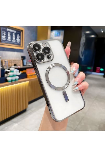 Hontinga حافظة هاتف لاسلكية من السيليكون الناعم الشفاف متوافقة مع هاتف iPhone 14 Plus