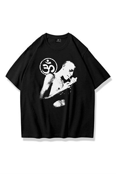 Trendiz Ουνισέξ Μπλουζάκι Αουμ Τσιγάρο Μαύρο