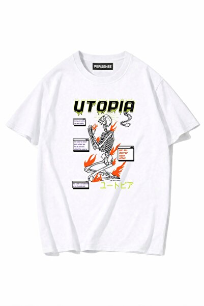 PERISENSE Unisex Γυναικεία/Ανδρικά με τύπωμα 100% Βαμβάκι Premium Χτενισμένα ...