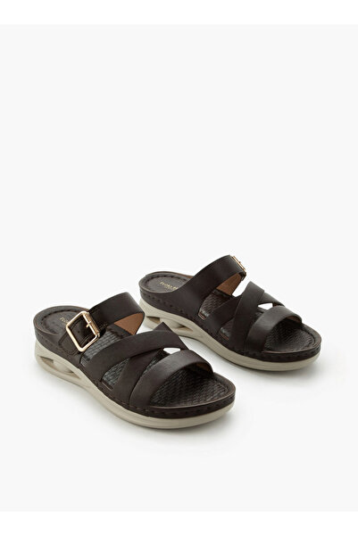 Flora Bella by Shoexpress Women Buckle Detail Comfort Sandals