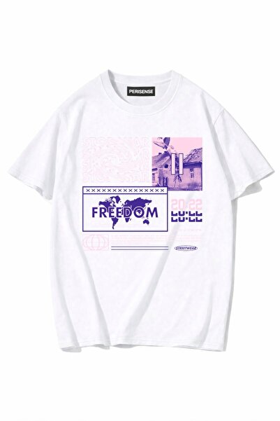 PERISENSE Unisex Γυναικεία/Ανδρικά με τύπωμα 100% Βαμβάκι Premium Χτενισμένα ...