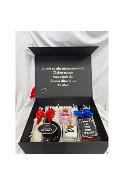 OEM Personalized Gift Set for Parents – Premium Box with Drinks, Glasses 'Mom...