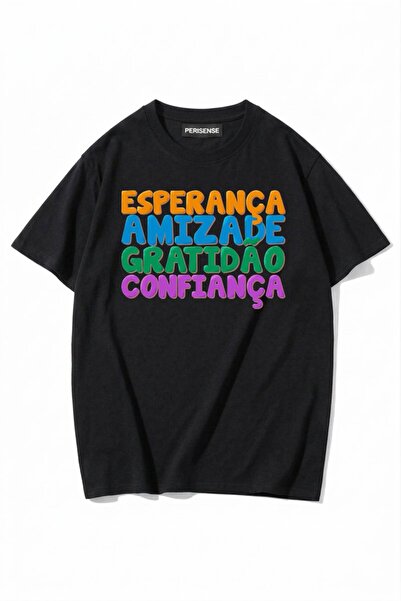 PERISENSE Unisex Γυναικεία/Ανδρικά με τύπωμα 100% Βαμβάκι Premium Χτενισμένα ...